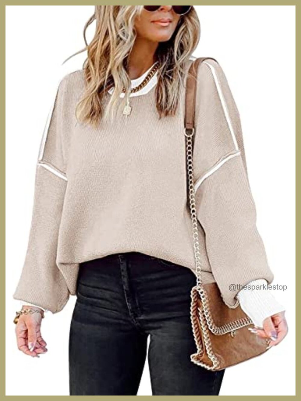 Oversized Viscose Nylon Turtleneck Tunic Sweater Knit Pullover